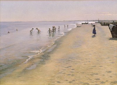 Summer Day at the South Beach of Skagen, 1884 by Peder Severin Krøyer